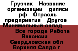 Грузчик › Название организации ­ диписи.рф › Отрасль предприятия ­ Другое › Минимальный оклад ­ 13 500 - Все города Работа » Вакансии   . Свердловская обл.,Верхняя Салда г.